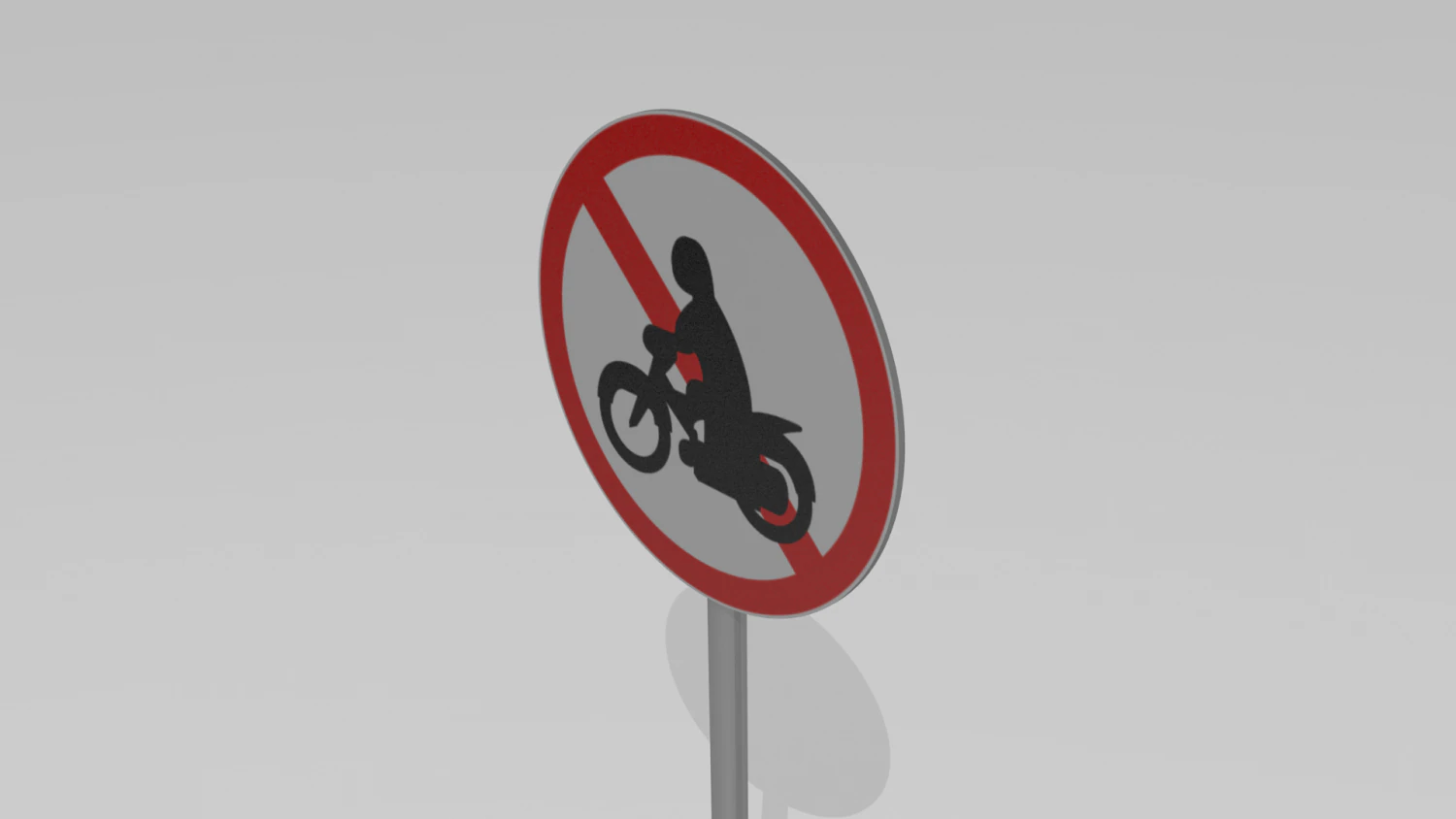 motorcycles prohibited 3D Model .c4d .max .obj .3ds .fbx .stl .blend