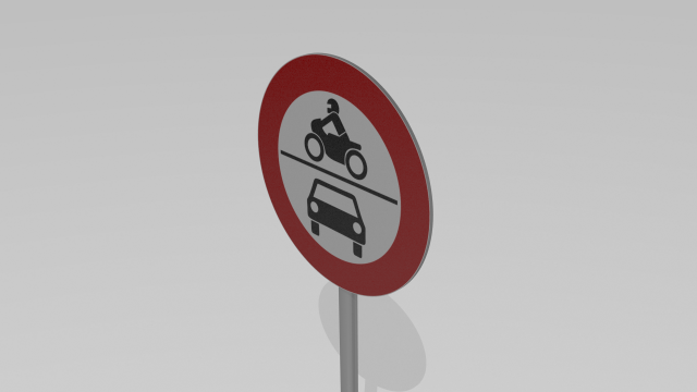 vehicles prohibited sign 3D मॉडल .c4d .max .obj .3ds .fbx .stl .blend 