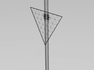 give way sign 3D Модель