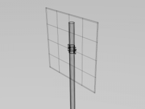 pedestrian crossing sign Modello 3D