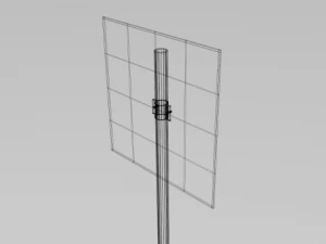 voetgangersoversteekplaats teken 3D Model
