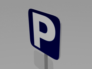 parking sign 3D Model