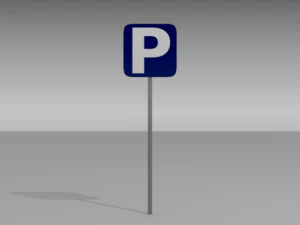 segno di parcheggio Modello 3D