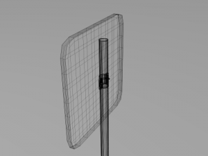 parking sign Model 3D