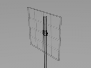 parking sign Model 3D