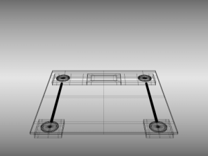 bathroom scale 3D-Modell
