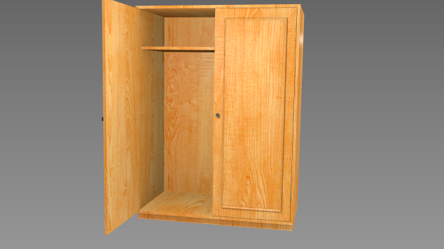 wardrobe Model 3D .c4d .max .obj .3ds .fbx .stl .blend 