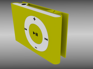 ipod shuffle 3D 模型