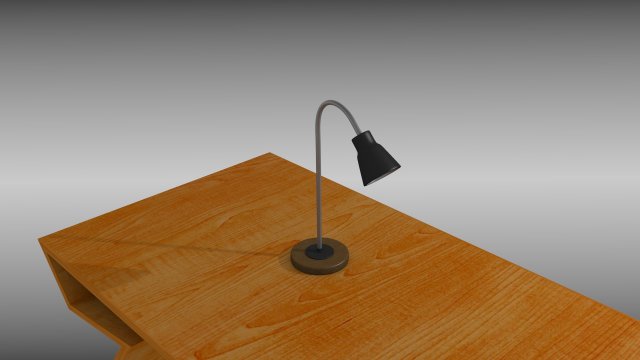 desk lamp 3D Модель .c4d .max .obj .3ds .fbx .stl .blend 