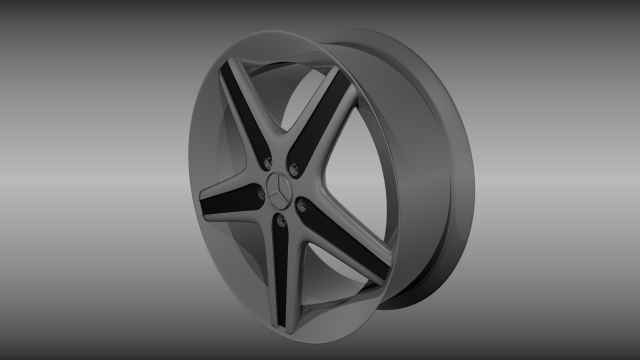 mercedes rim Model 3D .c4d .max .obj .3ds .fbx .stl .blend 