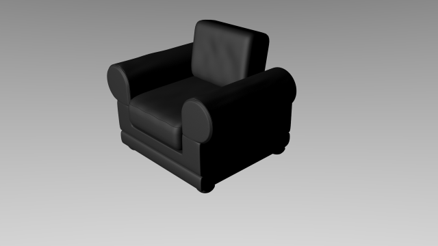 leather armchair 3D Модель .c4d .max .obj .3ds .fbx .stl .blend 