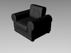 leather armchair 3D Model