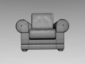 leather armchair 3D Model