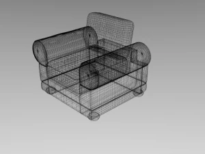 leather armchair 3D Model
