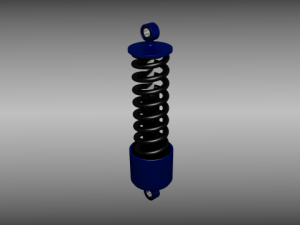 animated shock absorber 3D Model