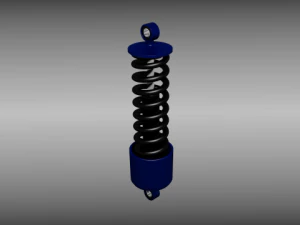 animated shock absorber 3D Model