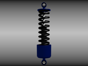 animated shock absorber 3D Model