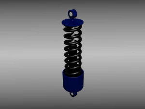 animated shock absorber 3D Model