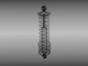 animated shock absorber 3D Model