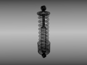 animated shock absorber 3D Model