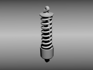 animated shock absorber 3D Model