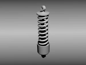 animated shock absorber 3D Model