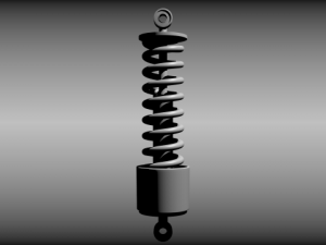 animated shock absorber 3D Model