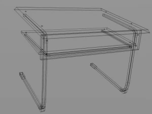 school desk 3D Model