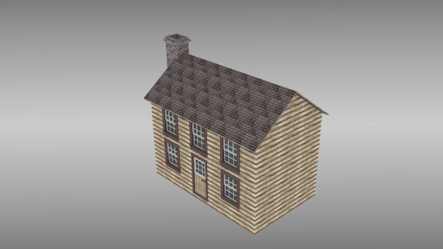 cabin Model 3D .c4d .max .obj .3ds .fbx .stl .blend 
