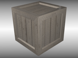 wooden crate Modèle 3D