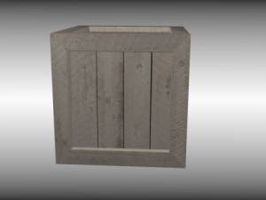 wooden crate Model 3D