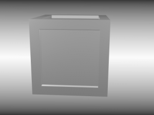 wooden crate Model 3D
