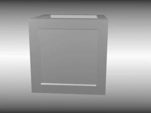 나무 상자 3D 모델