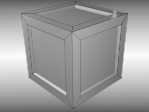 wooden crate Model 3D