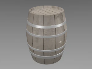 wood barrel 3D Model