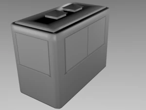 budka kiosku bezpieczeństwa Model 3D