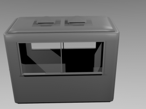 security kiosk  hut 3D मॉडल