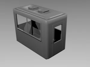 security kiosk  hut 3D Model