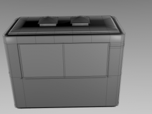 security kiosk  hut 3D मॉडल