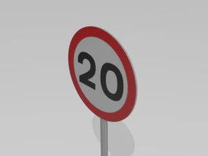 road sign pack 3D Model