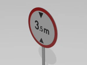 road sign pack 3D Model