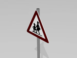 road sign pack 3D Model