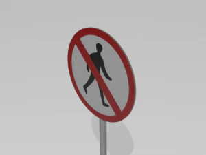 road sign pack 3D Model