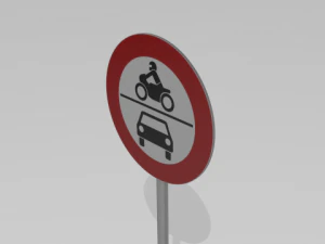 road sign pack 3D Model