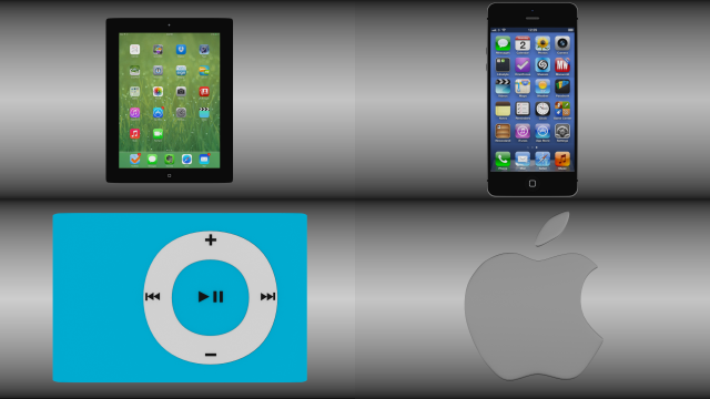 apple bundle Model 3D .c4d .max .obj .3ds .fbx .stl .blend 