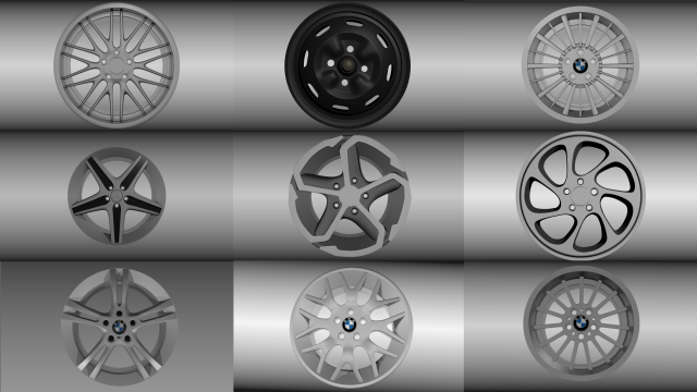 car rim pack 3Dモデル .c4d .max .obj .3ds .fbx .stl .blend 