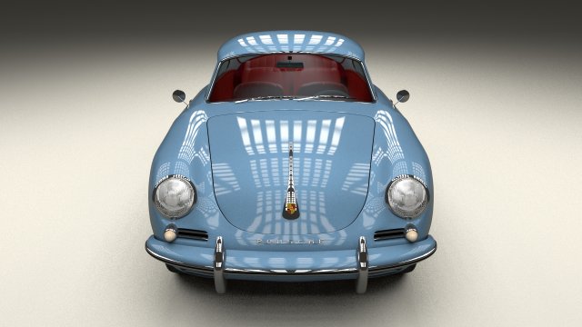 porsche 356 3D Модель .c4d .max .obj .3ds .fbx .stl .blend 