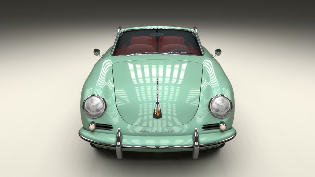 porsche 356 convertible 3D 模型 .c4d .max .obj .3ds .fbx .stl .blend 
