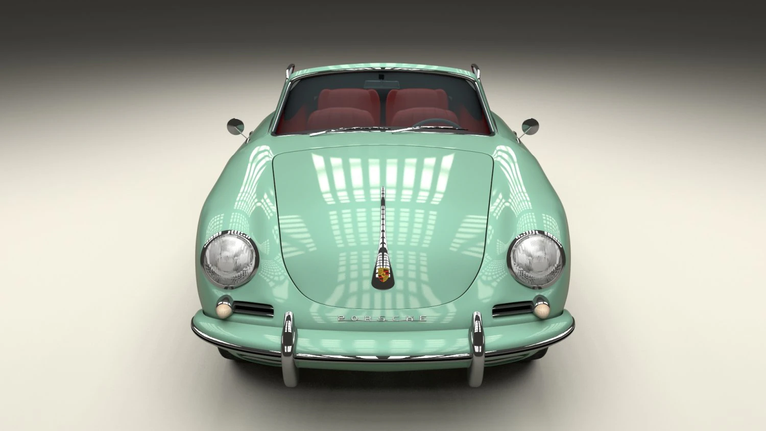 porsche 356 convertible 3D Model .c4d .max .obj .3ds .fbx .stl .blend