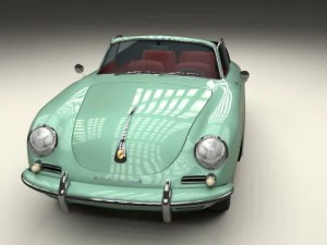porsche 356 convertible 3D Model